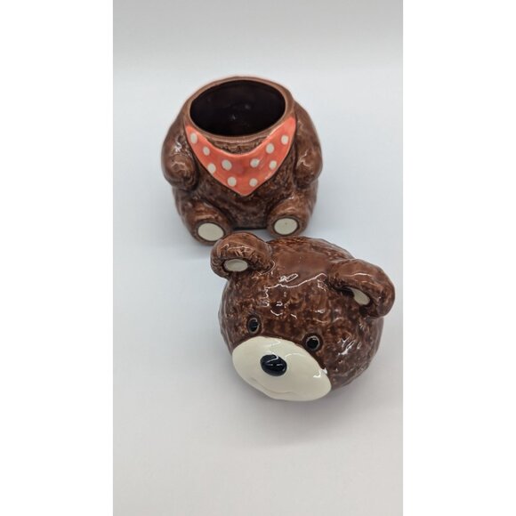 Otagiri Bears Salt and Pepper Shakers and Big Bear Sugar or Jam Jar Container - Picture 14 of 16